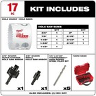 Milwaukee Tool 49-22-4029 17pc  Hole Dozer Bi-metal Hole Saw Kit