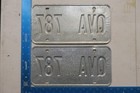 New York License Plate Tag 1986 86 Ny Pair Set Graphic Statue Of Liberty Qva 787