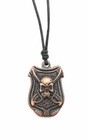 Medieval Pirate Pendant Adjustable Necklace With Black Leather Cord  Gift Decor