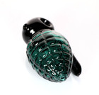4 5 Inch Glass Grenade Shape Hand Pipe Dry Pipe Novelty Glass Army Green Black