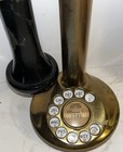 Antique Western Electric 1919 Brass Candlestick Telephone Rotary Dial Cord Nice