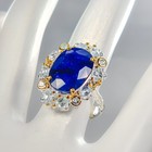 New Arrived 10 Ct  Blue Sapphire Ring 925 Sterling Silver Size 8  r442158