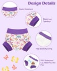 Purple Reusable Swim Diaper - Waterproof Cloth Swimmers Pants For 18 Months T   