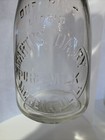 Vintage Two Glass Milk Bottle Marti   s Dairy Mokena Illinois Pint Quart Chicago