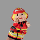 Melissa   Doug Fireman Hand Puppet     Jolly Helpers     10  Tall     Pretend Play Toy