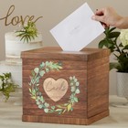 Farmhouse Boho Brown Rustic Wood Wedding Card Box  Money Gift Boxes  Table De   