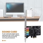 5 1 Internal Sound Card For  10 With Low Profile Bracket  3d Stereo Pci-e 5745