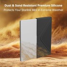  Silicone Shield Protective Cover For Starlink Mini Dish  Full Coverage Black