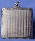 Borzoi Evans Compact Enamel Dog Art Deco Marked