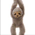 New 20 Inch Hanging Plush Sloth  Stuffed Animal  Locking Hands  Super Soft