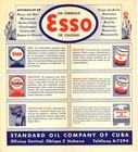 Vintage 1939-40 Cuba Road Map     Standard Oil Of Cuba