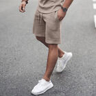 Men 2-piece Set Casual Short Sleeve Sweatshirt T Shirts Shorts Sweatsuit Outfit