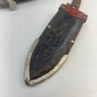 Vintage Ern Solingen  black Viking  Boot Knife With Sheath German Hunting Dagger