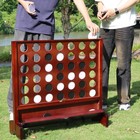 Giant Wooden 4 In A Row Connect Games With Folding Tray - Yard Outdoor Beach    