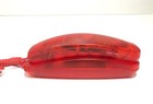 Vintage Conair Landline Phone Translucent See Through Red  Pr5001 - Works Great 