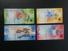 4no  2015-19 Switzerland 10  20  50   100 Franken Banknotes Fresh Original Unc