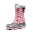 Kids Boys Girls Snow Boots Winter Fur Warm Zip Waterproof Ski Boots