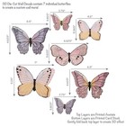 Lambs   Ivy Butterfly Dreams 3-dimensional Wings Colorful Wall Decals stickers