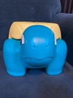 Vintage Rubbermaid Turtle Step Stool Kid   s Storage Bathroom Turquoise And Yellow