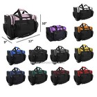 Dalix 17  Duffle Duffel Bag Sports Gym Pink Red Black Blue Gold Gray Green