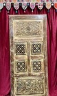Vintage Wood Carved Door Limewash Rustic Floral Office Boho Sliding Barn Door 80