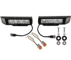 Led Heated Snow Plow Head Light Kit Low Profile Dual Mount