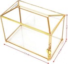 12 6  Glass Wedding Card Box With Lock For Wedding Reception