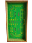 Vintage Crestline Mfg Co  Nevada Dice Craps Table Top Game Hardwood Original Box