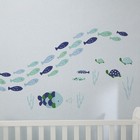 Lambs   Ivy Oceania Aqua blue Aquatic Fish Wall Decals stickers