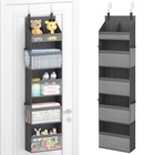 5-tier Over The Door Organizer - Baby Diaper Storage Hanger  Gray  Space-saving