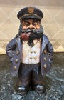 Vtg Sea Captain Figurine Smoking Pipe Nautical Sailor Statue Folk Art Vieux 11   