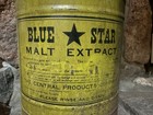 Blue Star Malt Extract Jug Prohibition Era
