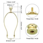 1 Set 8 5 Inch Lamp Harp Kit With Finial Lamp Shade Bracket Holder Gold Tone