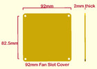 2 140mm 120mm 92mm Unused Case Fan Slot Blank Cover Plate Sealing Airflow Mod