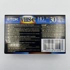 3 New - Tdk Tc30 Blank Vhs-c Camcorder Video Cassette Tape Hg Ultimate - Sealed