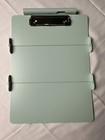 Nursing Edition Clipboard Folding Metal Reference Clipboard Teal Tri-fold