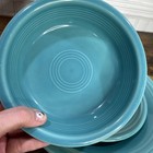 Fiesta Retired Turquoise Blue Dinner Plate Salad Plate Cereal Bowl Set 2012-13 