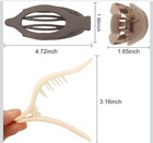 Jossi French-flat Hair Clips No-poke Design Multicolor Plastic 4 72in 9pcs