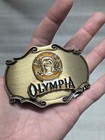 Vintage Olympia Belt Buckle Beer Western Cowboy