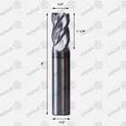 10pcs 1 2  X 1-1 4  X 3  4 Flute Solid Carbide End Mills Altin Coated Cnc Bit