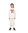 Everyday Kids Pullover Hoodie White Red Bow 18 20 Xxl Cotton Polyester Hooded