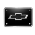 Chevrolet 3d Black Logo On Black Billet Aluminum Tow Hitch Cover