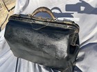 Vintage Large Antique Leather Doctor Physician Medical Bag