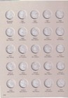H E Harris 2685 Coin Folder  2 Roosevelt Dimes 10 Cent 1965 - 1999  Album   Book