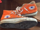 Vintage 1980   s Orange Converse Chuck Taylor All Star High Top Size 7