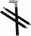 Brass Eagle Head Handle Walking Stick Cane Antique Rosewood Style Wooden Walking