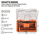 Klein Tools Proflex Micro Ratchet Impact-rated Bit Set  20 Pieces