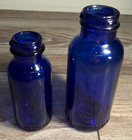 Emerson Drug Company Antique Cobalt Blue Bromo Seltzer Bottles Early 1900s Nice 