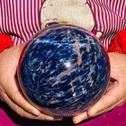 4 55lb Natural Sodalite Stone Sphere Quartz Crystal Ball Specimen Healing