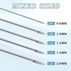 50pcs Professional Body Piercing Tool Kit Ear Nose Navel Lip Tongue Needles Set